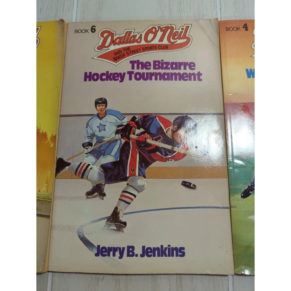Dallas O'Neil Baker Street Sports Club vintage 4 book lot 2 4 6  7 soccer hockey